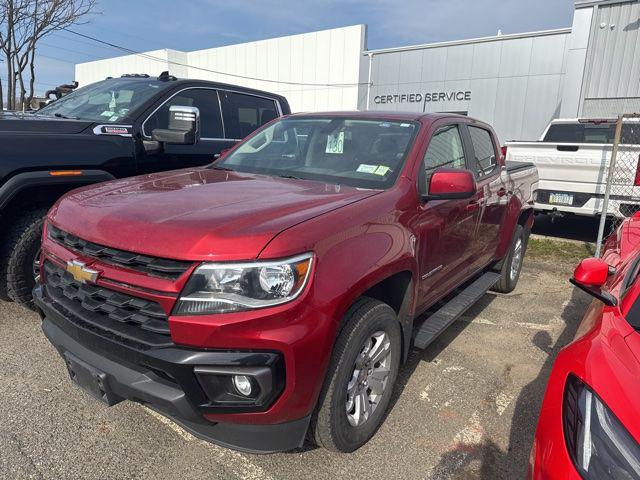 Cherry Red Tintcoat 2022 Chevrolet Colorado LT Crew Cab 4WD Pickup Truck Four-Wheel Drive 8-Speed Automatic