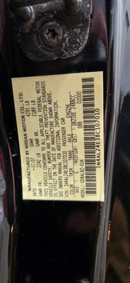 2008 Nissan Altima 2.5 S