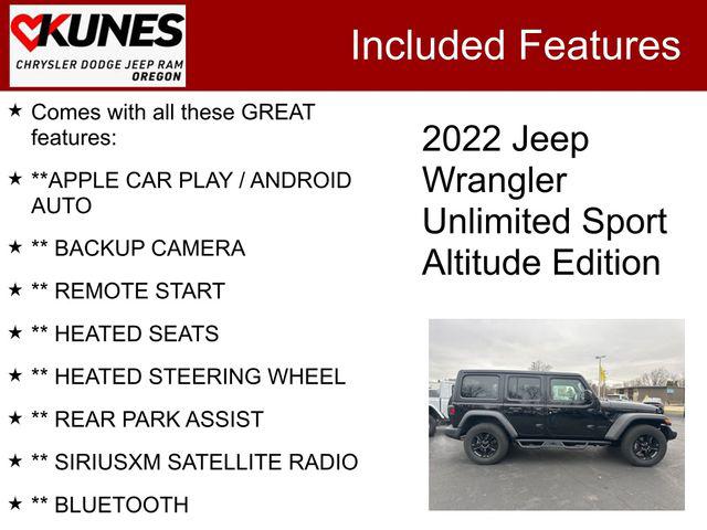 2022 Jeep Wrangler Unlimited Sport Altitude 4x4