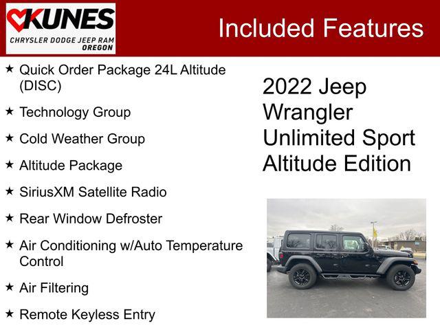 2022 Jeep Wrangler Unlimited Sport Altitude 4x4