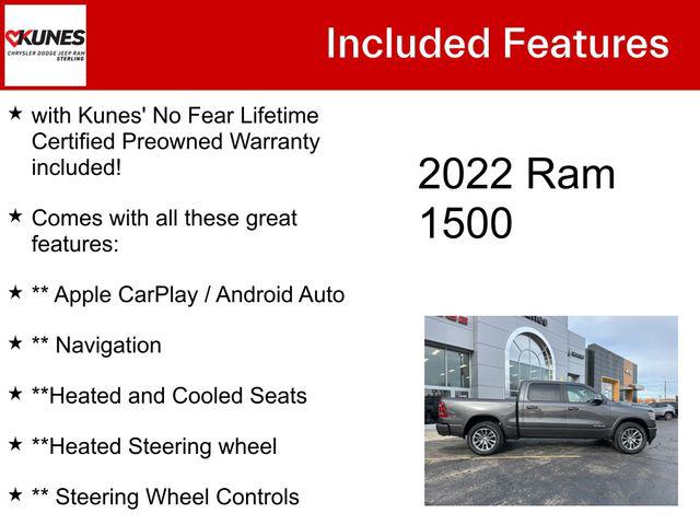 2022 RAM 1500 Laramie Crew Cab 4x4 57 Box