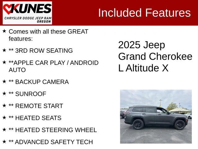 2025 Jeep Grand Cherokee GRAND CHEROKEE L ALTITUDE X 4X4