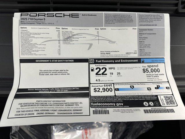 2025 Porsche 718 Cayman S