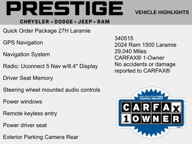 2024 RAM 1500 Laramie Crew Cab 4x2 57 Box