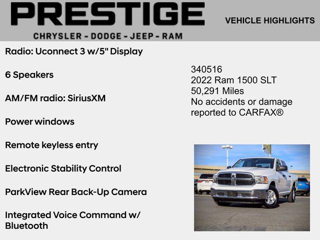 2022 RAM 1500 Classic SLT Crew Cab 4x4 57 Box