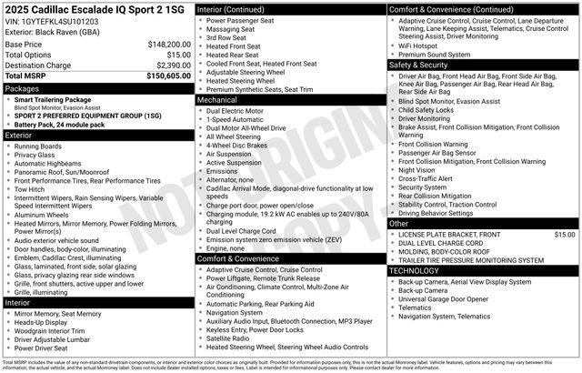 2025 Cadillac Escalade Sport 2 AWD