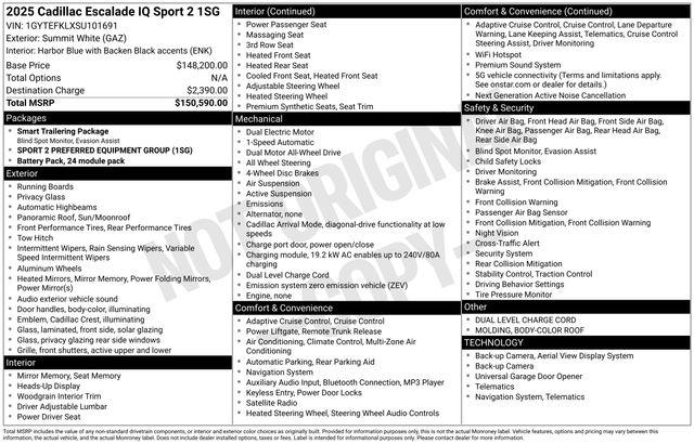 2025 Cadillac Escalade Sport 2 AWD