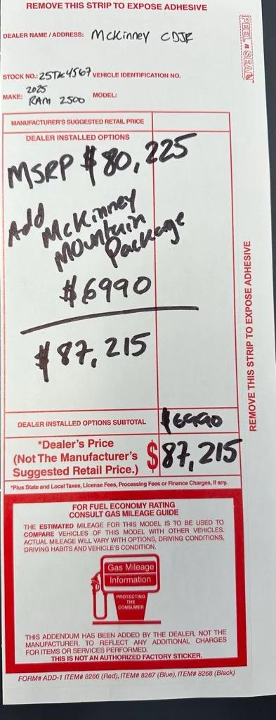 2025 RAM Ram 2500 RAM 2500 LARAMIE CREW CAB 4X4 64 BOX
