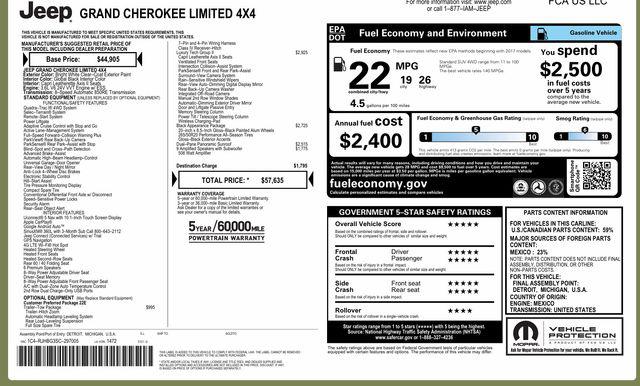 2025 Jeep Grand Cherokee Limited 4x4 for sale in Charlotte, NC