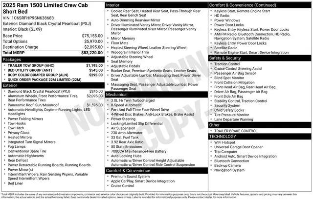 2025 Ram 1500 Limited Crew Cab 4x4 57 Box