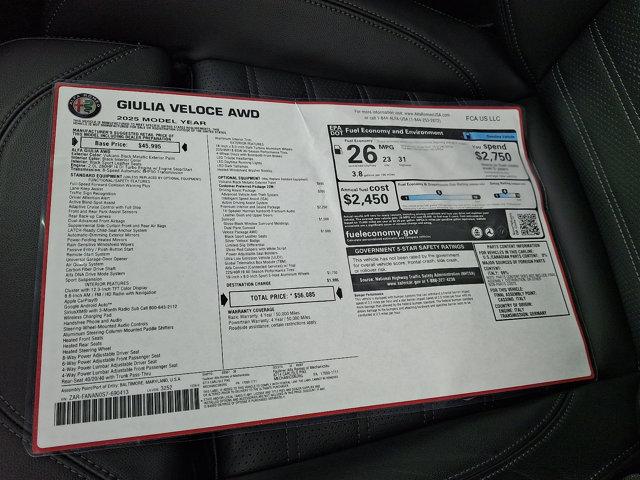 2025 Alfa Romeo Giulia AWD