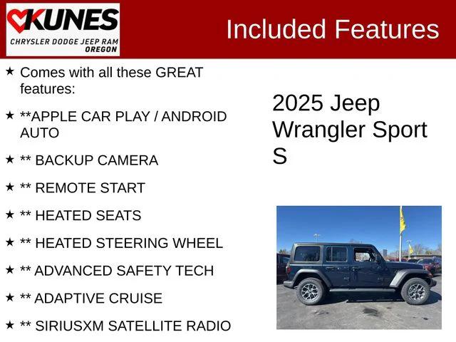 2025 Jeep Wrangler WRANGLER 4-DOOR SPORT S