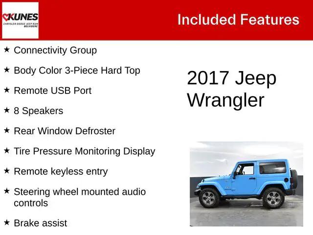 2017 Jeep Wrangler Sahara 4x4