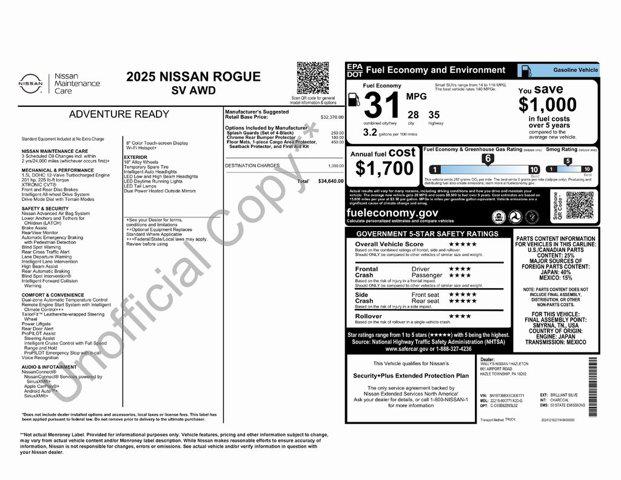 2025 Nissan Rogue SV Intelligent AWD