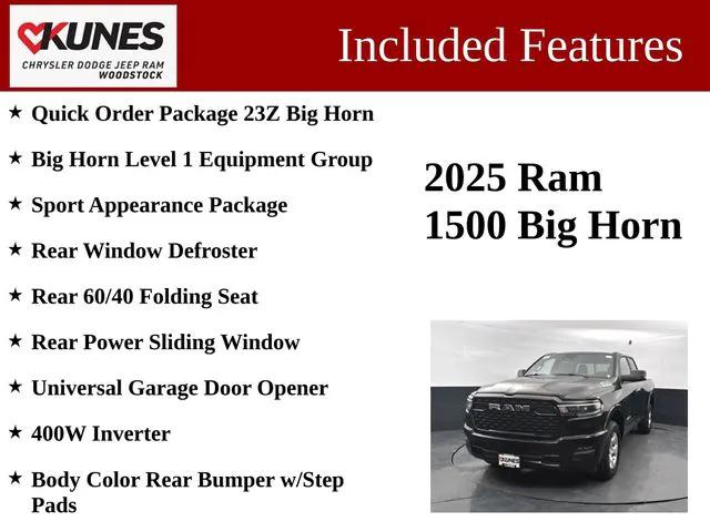 2025 RAM Ram 1500 RAM 1500 BIG HORN QUAD CAB 4X4 64 BOX