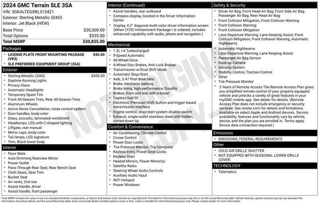 2024 GMC Terrain AWD SLE