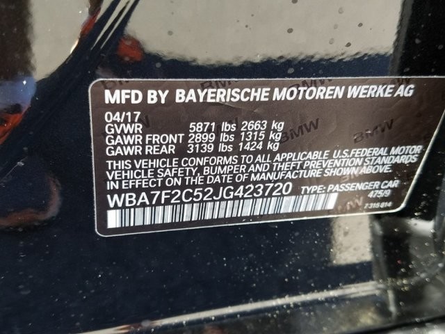 2018 BMW 7 Series 750i xDrive