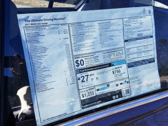2017 BMW 3 Series 330i
