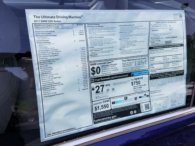 2017 BMW 3 Series 330i