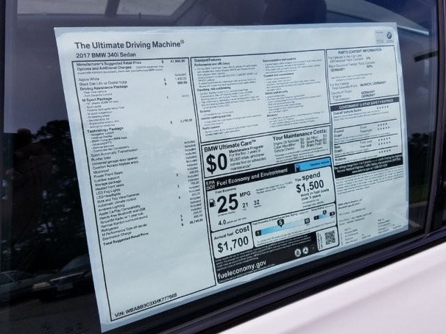 2017 BMW 3 Series 340i