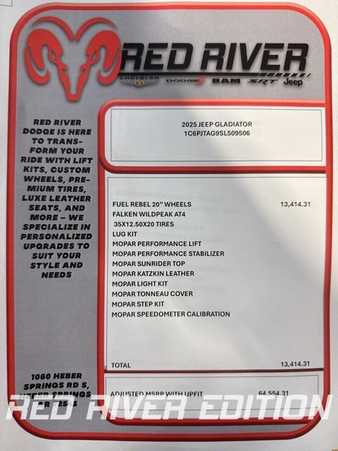 2025 Jeep Gladiator GLADIATOR SPORT S 4X4