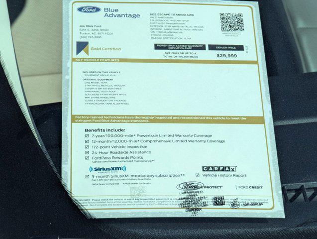 Used 2022 Ford Escape For Sale in Tucson, AZ