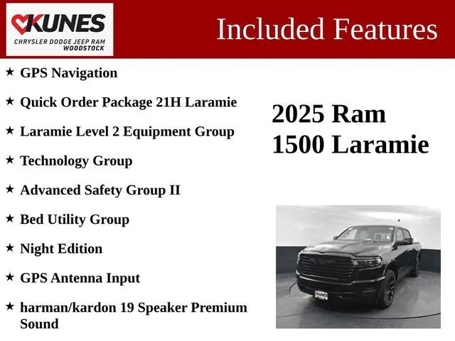 2025 RAM Ram 1500 RAM 1500 LARAMIE CREW CAB 4X4 57 BOX