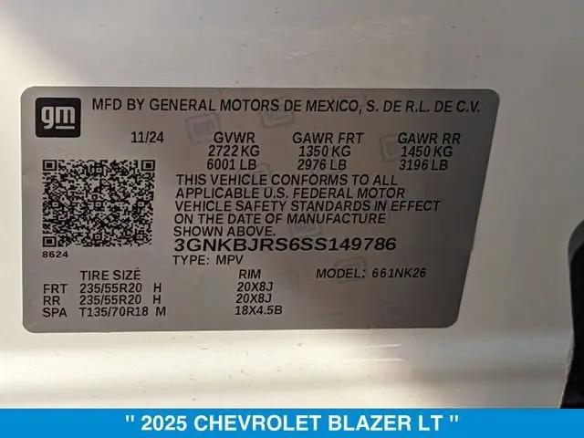 2025 Chevrolet Blazer AWD 3LT
