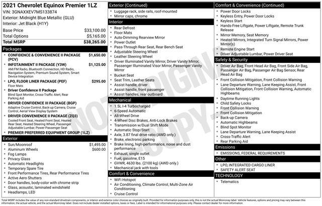 2021 Chevrolet Equinox AWD Premier
