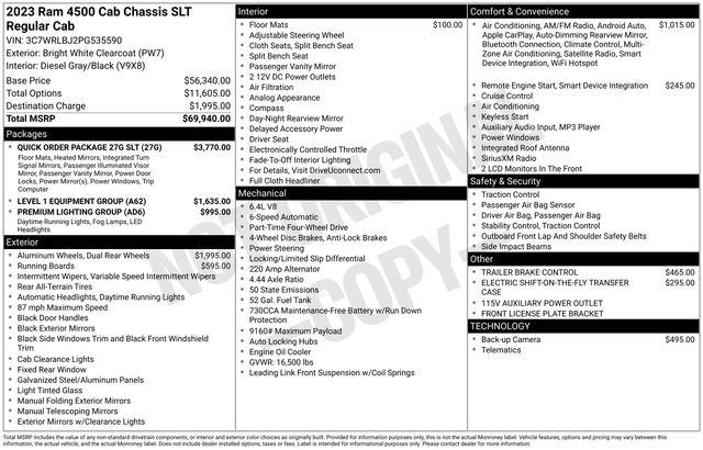2023 Ram 4500 Chassis Tradesman/SLT
