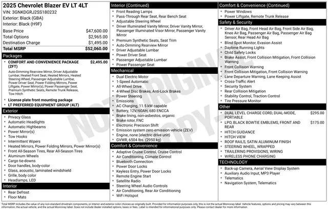 2025 Chevrolet V Blazer eAWD LT