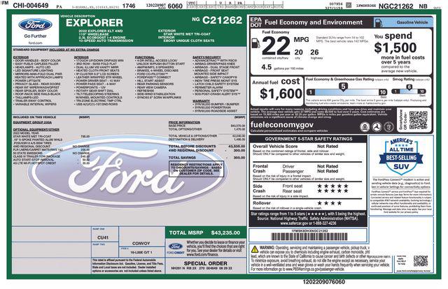 2022 Ford Explorer XLT 2022 Ford Explorer XLT