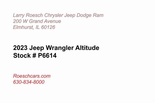 2023 Jeep Wrangler 4-Door Sahara Altitude 4x4