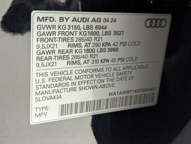 2025 Audi SQ7 Premium Plus TFSI quattro Tiptronic