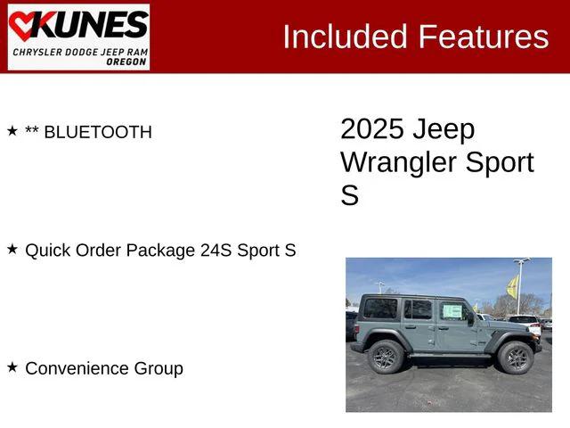 2025 Jeep Wrangler WRANGLER 4-DOOR SPORT S