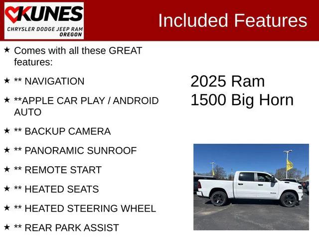 2025 RAM Ram 1500 RAM 1500 BIG HORN CREW CAB 4X4 57 BOX
