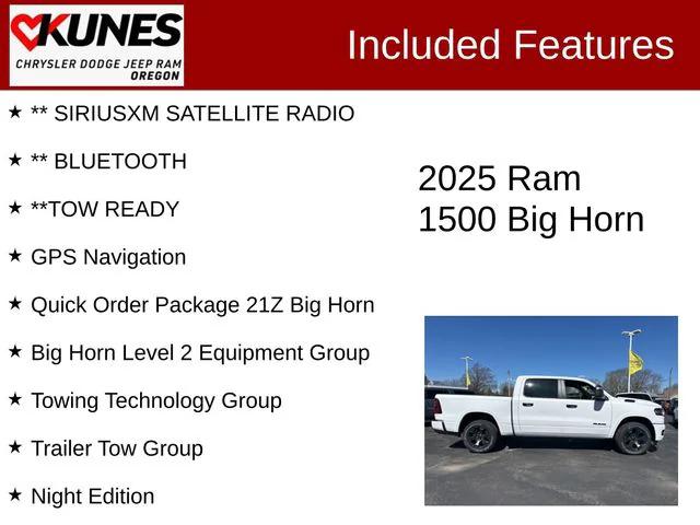 2025 RAM Ram 1500 RAM 1500 BIG HORN CREW CAB 4X4 57 BOX