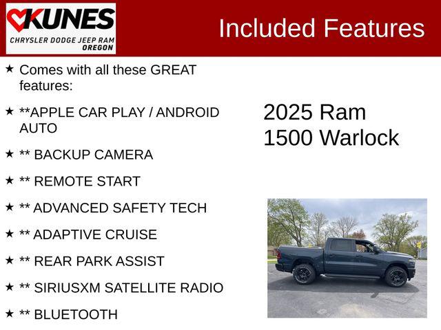 2025 RAM Ram 1500 RAM 1500 WARLOCK CREW CAB 4X4 57 BOX