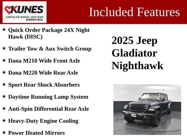 2025 Jeep Gladiator GLADIATOR NIGHTHAWK 4X4