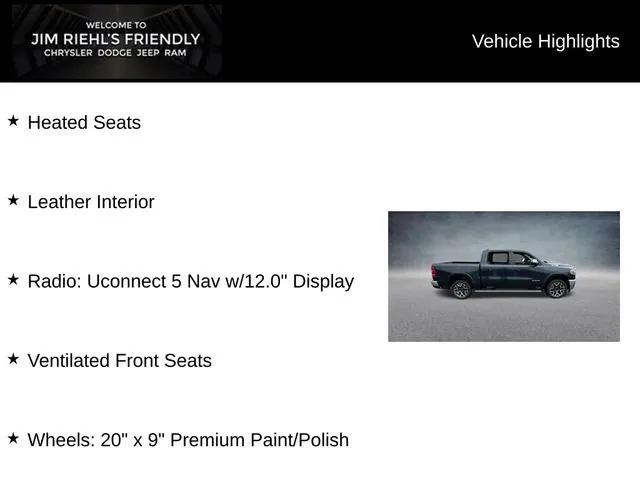 2025 RAM Ram 1500 RAM 1500 LARAMIE CREW CAB 4X4 57 BOX