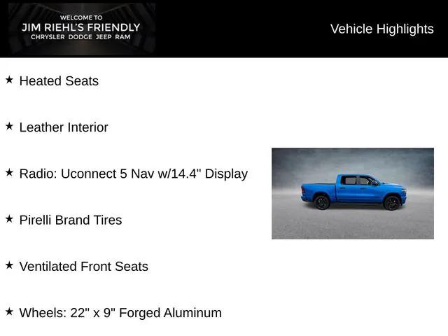 2025 RAM Ram 1500 RAM 1500 LARAMIE CREW CAB 4X4 57 BOX