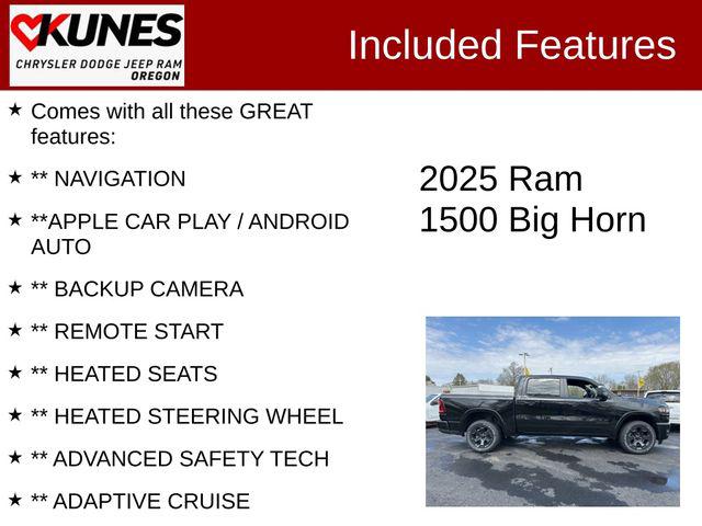 2025 RAM Ram 1500 RAM 1500 BIG HORN CREW CAB 4X4 57 BOX
