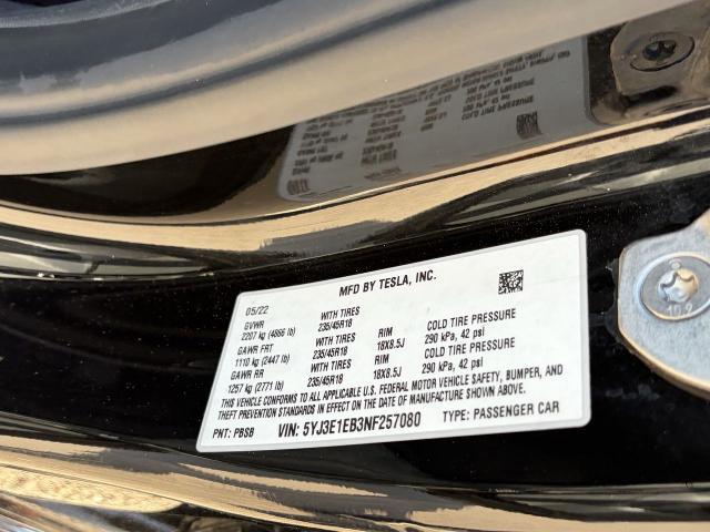 2022 Tesla Model 3 Long Range Dual Motor All-Wheel Drive