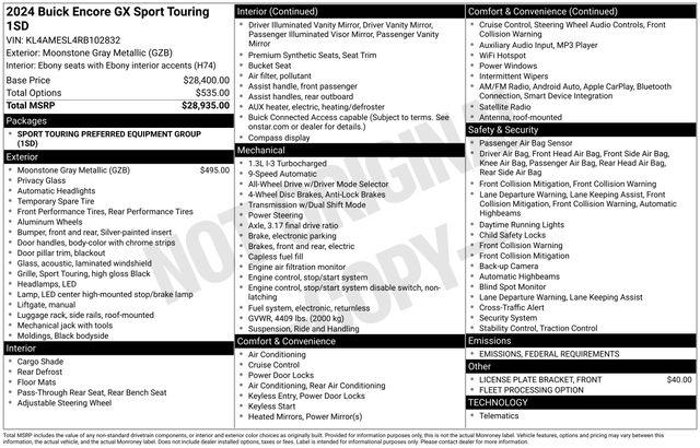 2024 Buick Encore GX Sport Touring AWD