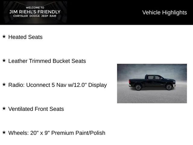 2025 RAM Ram 1500 RAM 1500 LARAMIE CREW CAB 4X4 57 BOX