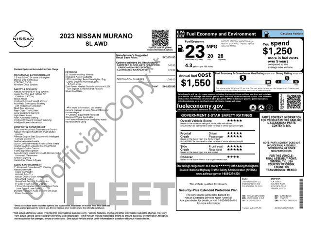 2023 Nissan Murano SL Intelligent AWD