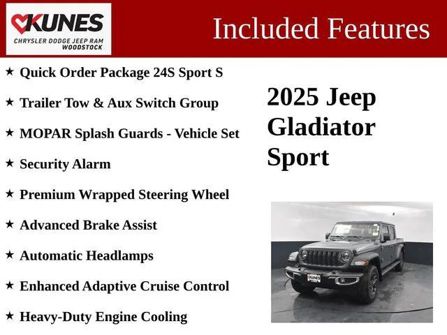 2025 Jeep Gladiator GLADIATOR SPORT S 4X4