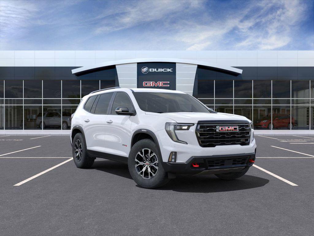 Summit White 2025 GMC Acadia AT4 AWD SUV / Crossover Four-Wheel Drive 8-Speed Automatic
