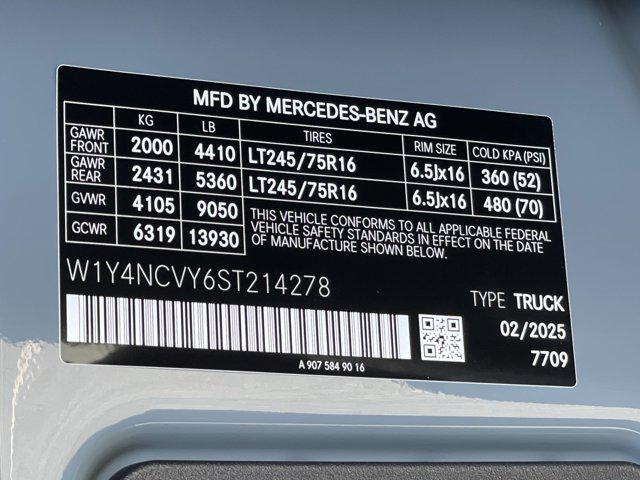 2025 Mercedes-Benz Sprinter 2500 High Roof 4-Cyl Diesel HO