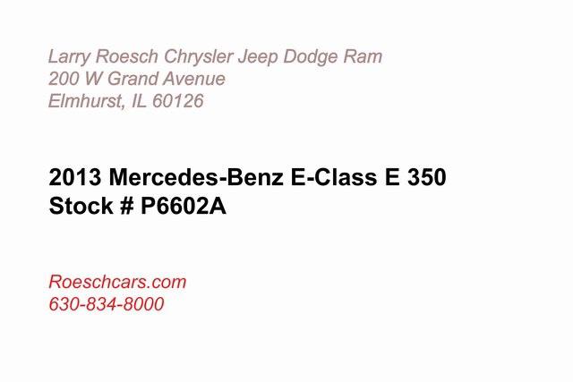 2013 Mercedes-Benz E 350 4MATIC